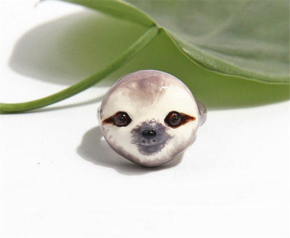 Skorter | Colorful Frog Design 3 Pieces Enamel Rings Set