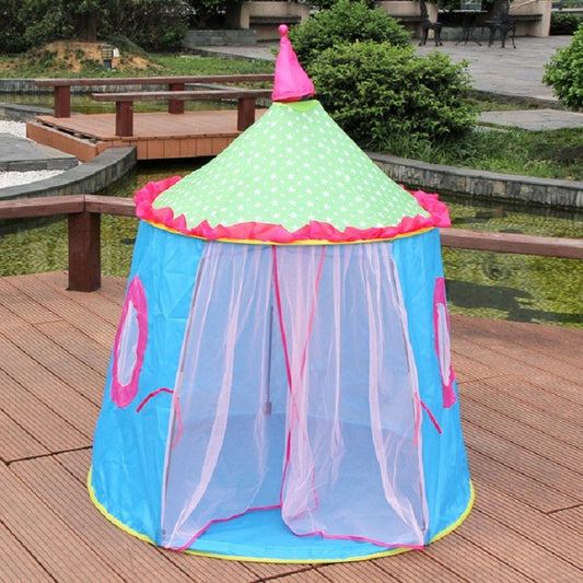 Skorter | Children Toy House Yurt Folding Game Tent(Blue)