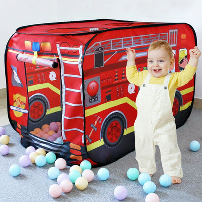 Skorter | Children Toy Tent Cloth Fire Truck Police Car School Bus Game House(Police Car)