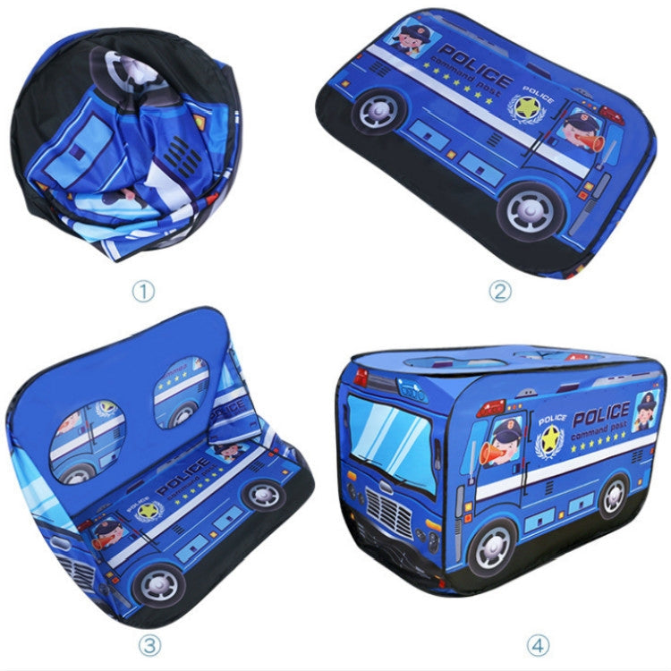 Skorter | Children Toy Tent Cloth Fire Truck Police Car School Bus Game House(Ice Cream Truck)