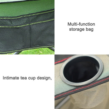 Skorter | Portable Outdoor Folding Recliner Wild Fishing Camping Leisure Stool Stainless Steel Folding Beach Chair Furniture(Green)