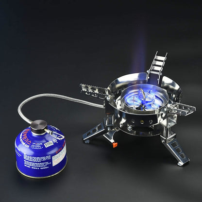 Skorter | Outdoor Camping Windproof Stove Portable Gas Stove Split Mini Stove Cookware