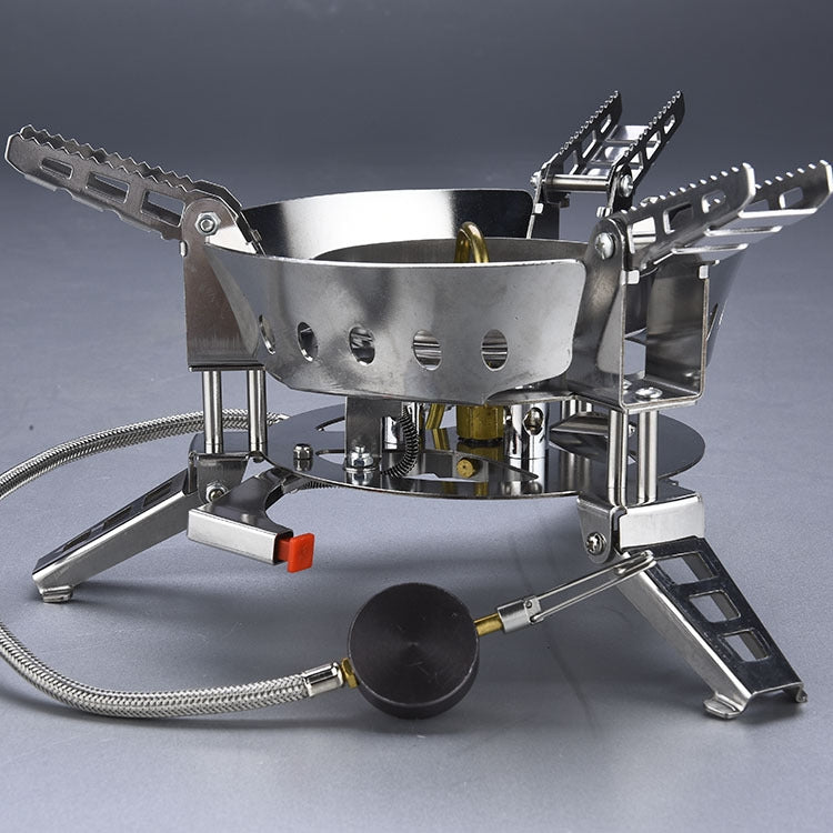 Skorter | Outdoor Camping Windproof Stove Portable Gas Stove Split Mini Stove Cookware