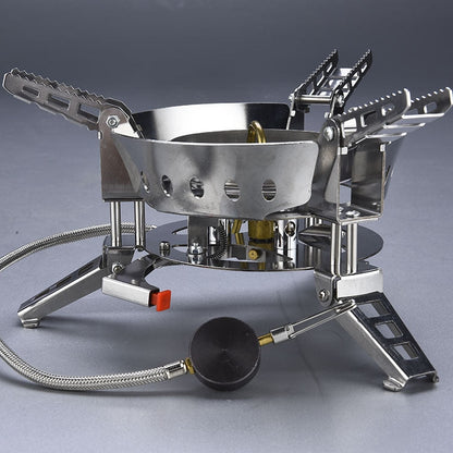 Skorter | Outdoor Camping Windproof Stove Portable Gas Stove Split Mini Stove Cookware