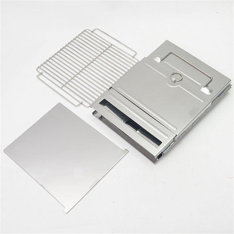 Skorter | Portable Stainless Steel Folding Barbecue Stove Charcoal Barbecue Grill Outdoor Camping Wood Stove