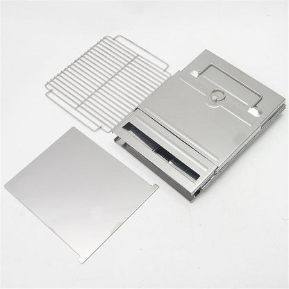 Skorter | Portable Stainless Steel Folding Barbecue Stove Charcoal Barbecue Grill Outdoor Camping Wood Stove