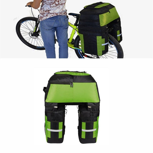 Skorter | Mountain Bike Bicycle Rear Shelf Bag Camel Bag(Black Green)