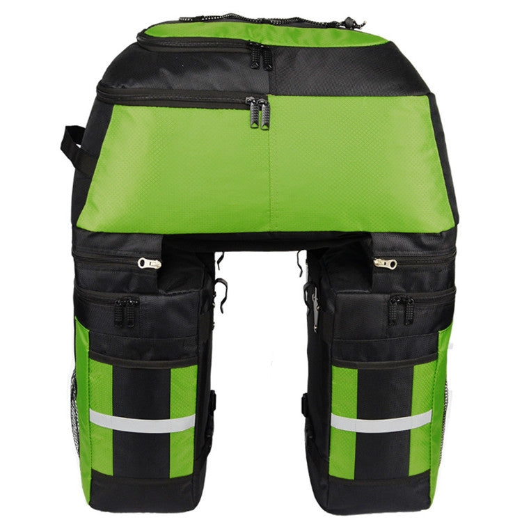 Skorter | Mountain Bike Bicycle Rear Shelf Bag Camel Bag(Black Green)
