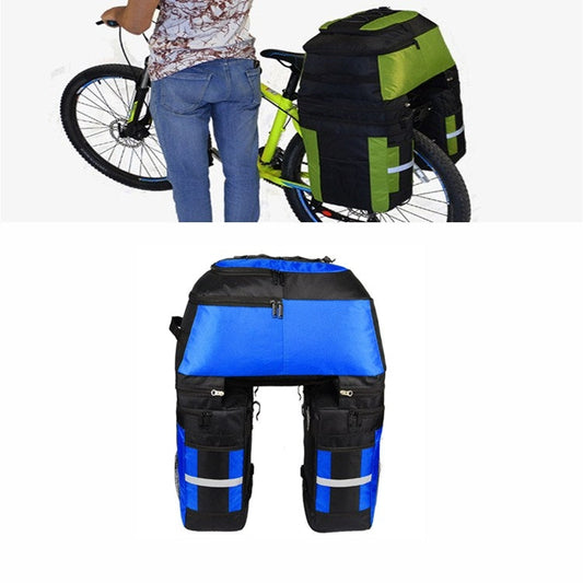 Skorter | Mountain Bike Bicycle Rear Shelf Bag Camel Bag(Black Blue)