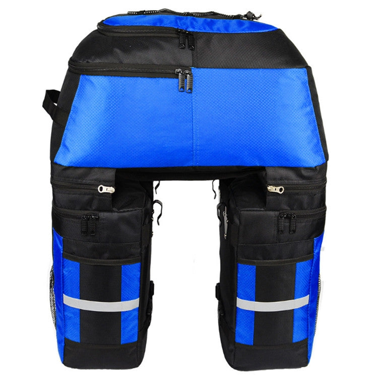 Skorter | Mountain Bike Bicycle Rear Shelf Bag Camel Bag(Black Blue)