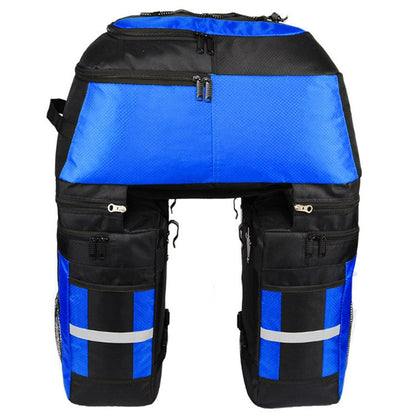 Skorter | Mountain Bike Bicycle Rear Shelf Bag Camel Bag(Black Blue)