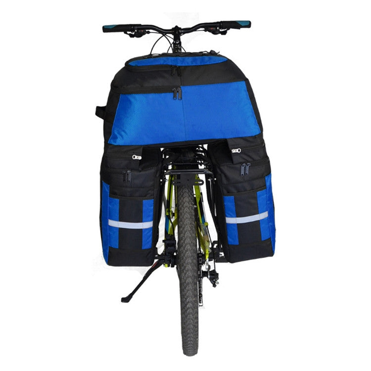 Skorter | Mountain Bike Bicycle Rear Shelf Bag Camel Bag(Black Blue)