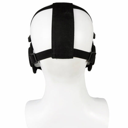 Skorter | WoSporT Half Face Metal Net Field  Ear Protection Outdoor Cycling Steel Mask(Black)