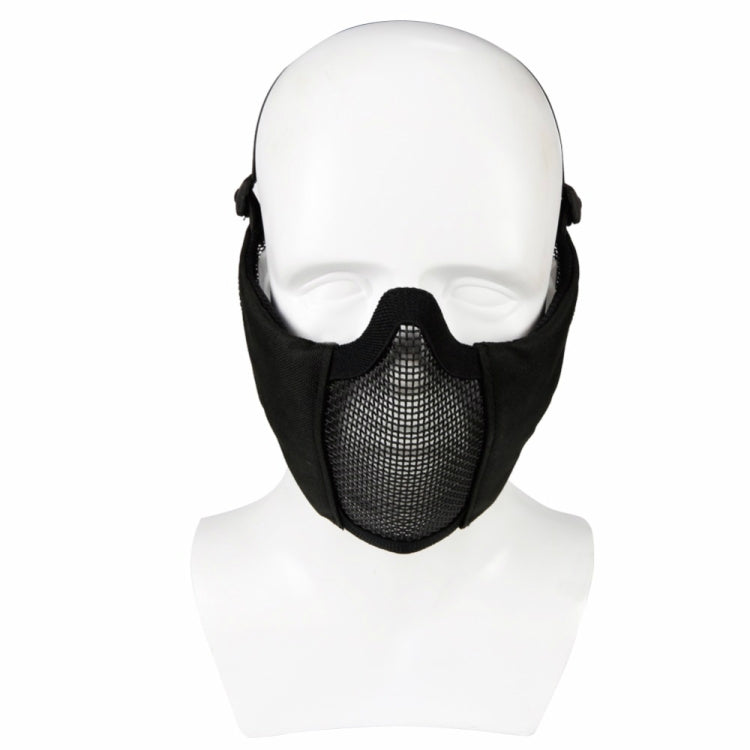 Skorter | WoSporT Half Face Metal Net Field  Ear Protection Outdoor Cycling Steel Mask(Jungle Digital)