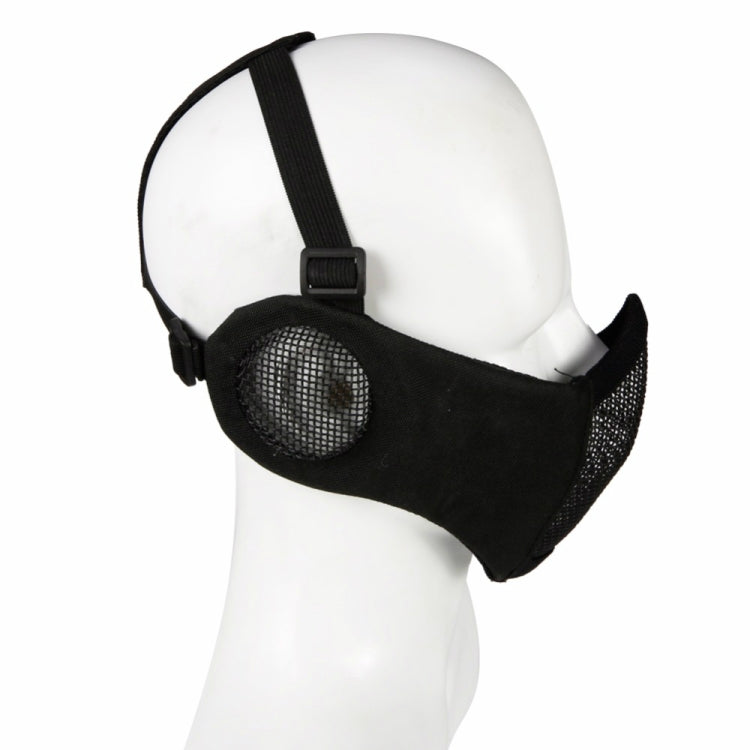 Skorter | WoSporT Half Face Metal Net Field  Ear Protection Outdoor Cycling Steel Mask(Jungle Digital)