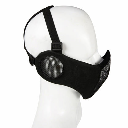 Skorter | WoSporT Half Face Metal Net Field  Ear Protection Outdoor Cycling Steel Mask(Jungle Digital)