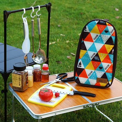 Skorter | CLS 7-In-1 Outdoor 201 Stainless Steel Cookware Set Picnic Kitchenware Portable Handbag Picnic Bag(Coffe)