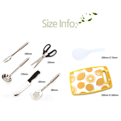 Skorter | CLS 7-In-1 Outdoor 201 Stainless Steel Cookware Set Picnic Kitchenware Portable Handbag Picnic Bag(Coffe)