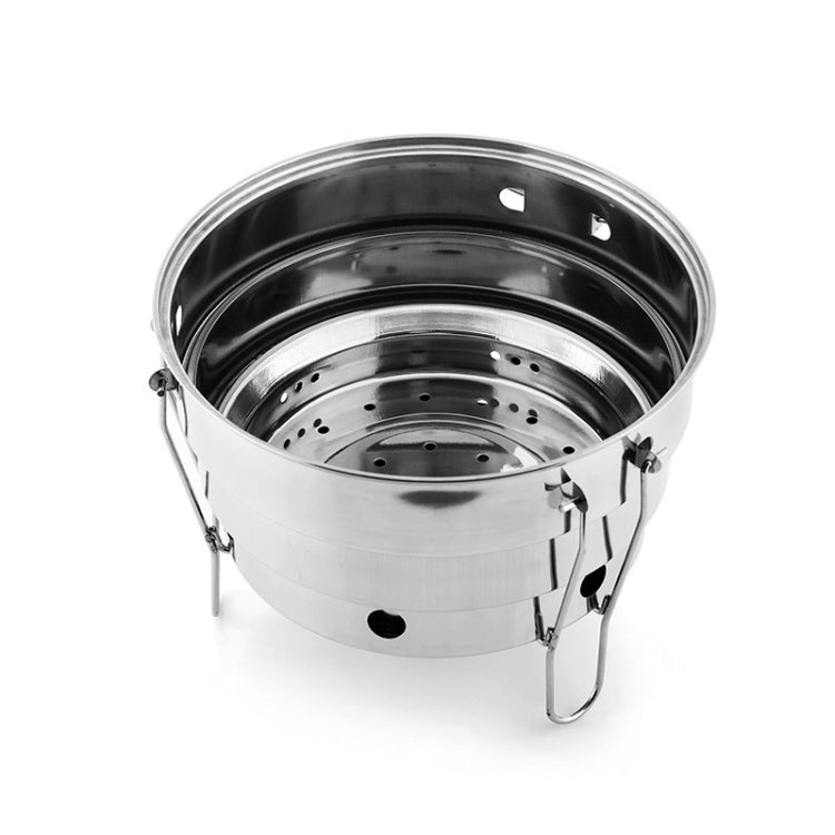 Skorter | Small BBQ Outdoor Stainless Steel Portable BBQ Grilled Net Camping Picnic Charcoal Folding Oven