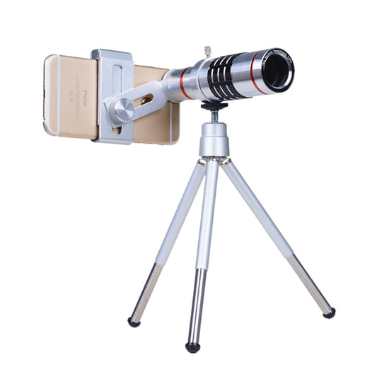Skorter | Outdoor Telescope Mobile Phone Accessories Shooting Telephoto Lens with Universal Metal Clip(12X)