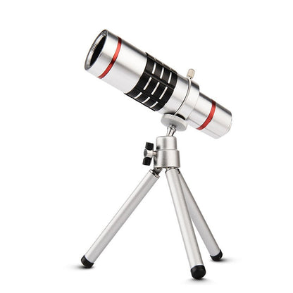 Skorter | Outdoor Telescope Mobile Phone Accessories Shooting Telephoto Lens with Universal Metal Clip(12X)