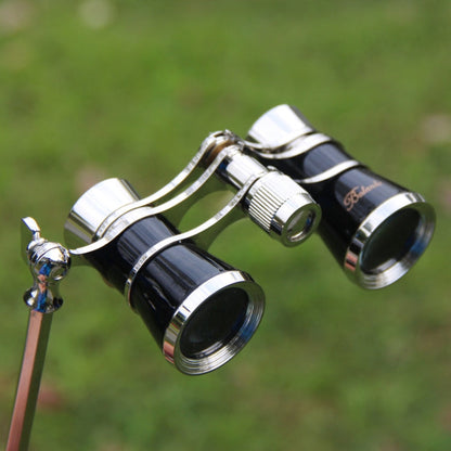 Skorter | Metal 3 X 25 Lady With Handle Chrome Double Cylinder Telescope(Wine red)
