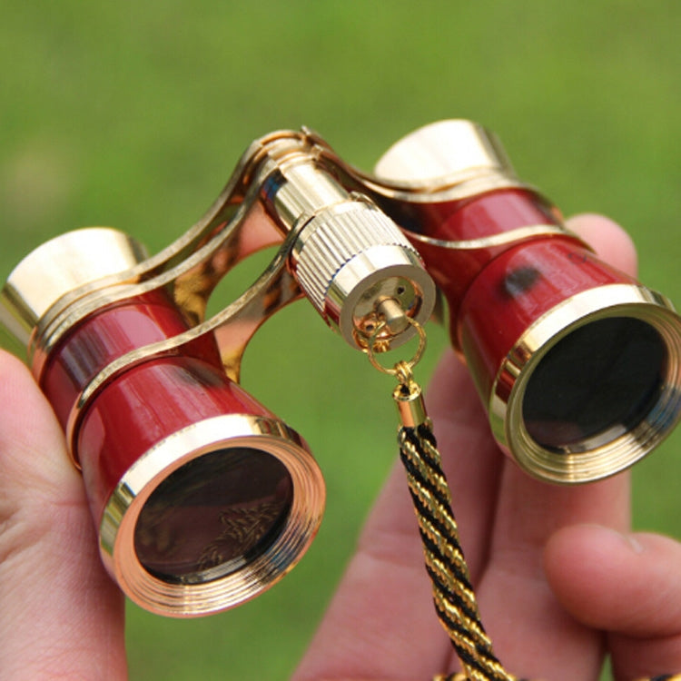 Skorter | Metal 3 X 25 Lady With Handle Chrome Double Cylinder Telescope(Wine red)