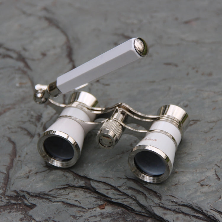 Skorter | Metal 3 X 25 Lady With Handle Chrome Double Cylinder Telescope(Wine red)