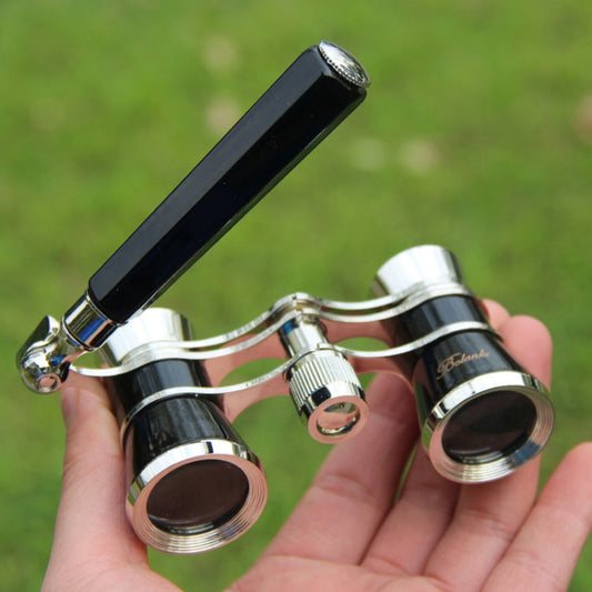 Skorter | Metal 3 X 25 Lady With Handle Chrome Double Cylinder Telescope(Black)