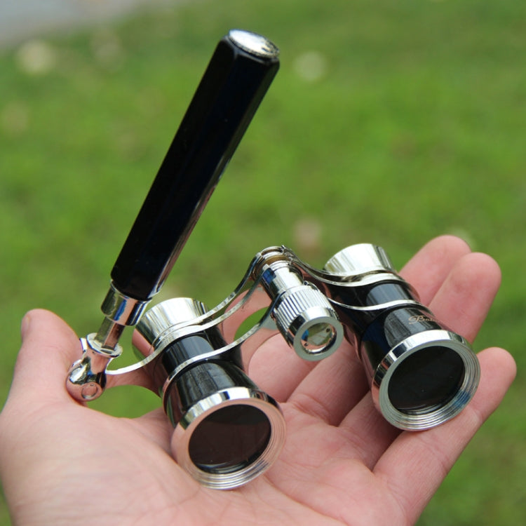 Skorter | Metal 3 X 25 Lady With Handle Chrome Double Cylinder Telescope(Black)