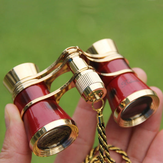 Skorter | Metal 3X25 Belt Gold Plating Red Classical Gift Mirror Telescope