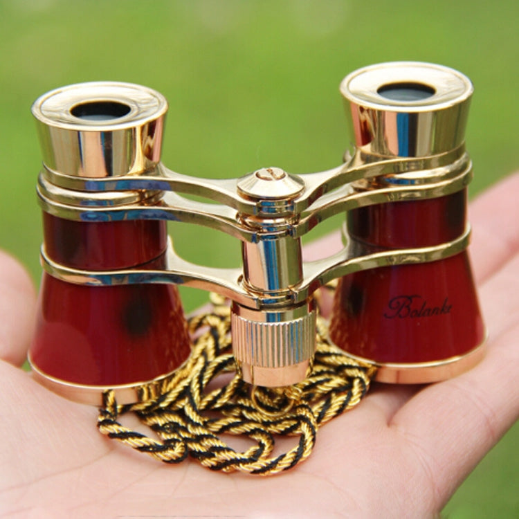 Skorter | Metal 3X25 Belt Gold Plating Red Classical Gift Mirror Telescope
