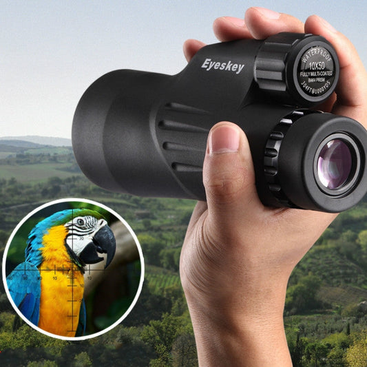 Skorter | Eyeskey 10X50 Telescope Measurable Large Caliber High Magnification HD Low Light Level Night Vision Waterproof Monocular Binoculars