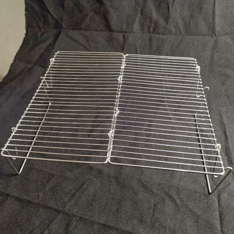 Skorter | Liftable Barbecue Grill Camping Stainless Steel Folding Barbecue Grill Wood Charcoal Grill