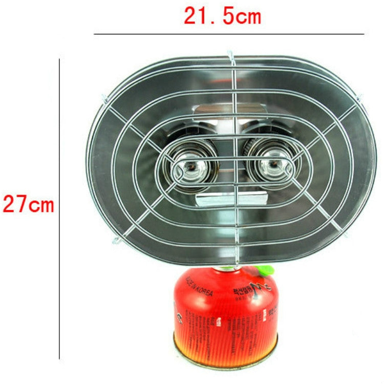 Skorter | BRS-H22 Outdoor Camping Double Head Gas Heating Stove Fishing Heater Baking Oven Without Gas Cylinder