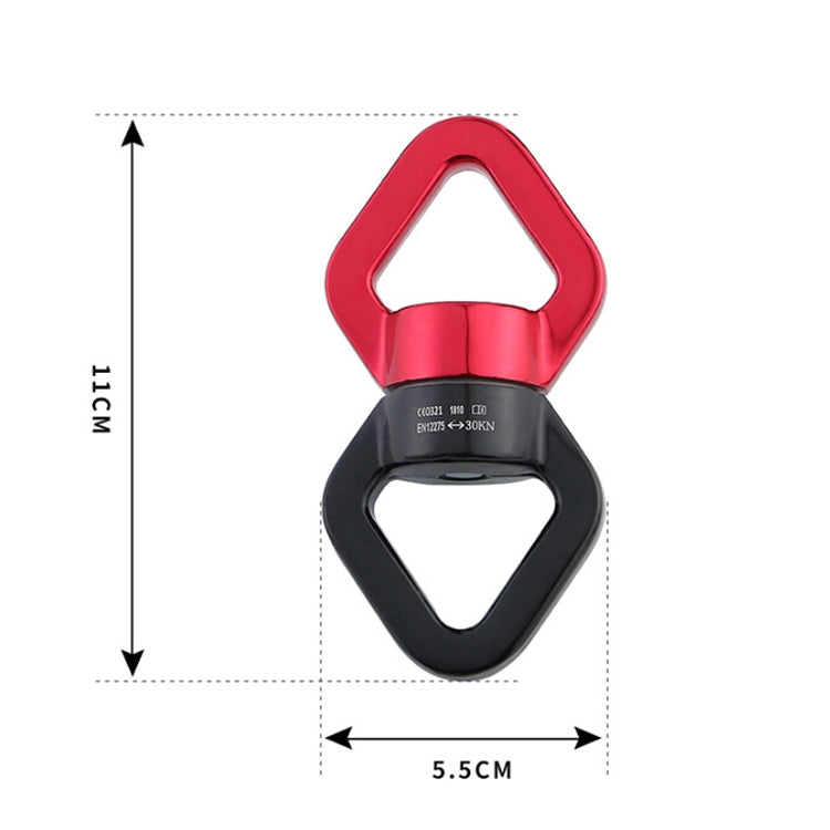 Skorter | Anti-knot Rock Climbing Caster Fixed Connector Downhill Retarder(Red Black)