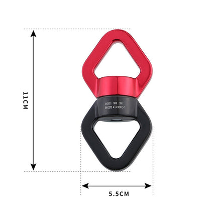 Skorter | Anti-knot Rock Climbing Caster Fixed Connector Downhill Retarder(Red Black)
