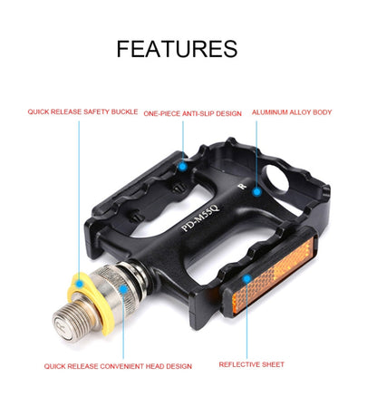 Skorter | PROMEND Quick Release Ultralight Aluminum Alloy Bearing Bike Pedals