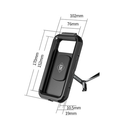 Skorter | Kewig Bicycle Motorcycle Rearview Mirror Waterproof Box Touch Screen Phone Holder(Small)
