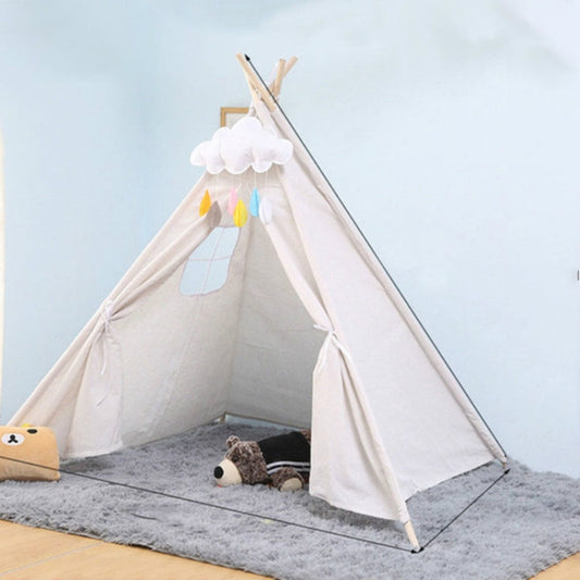 Skorter | Children's Room Princess Tent Indoor Play House Folding Tent Toy, Size:1.35m(White)