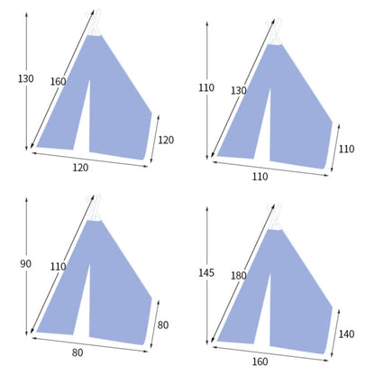 Skorter | Children's Room Princess Tent Indoor Play House Folding Tent Toy, Size:1.35m(Blue)