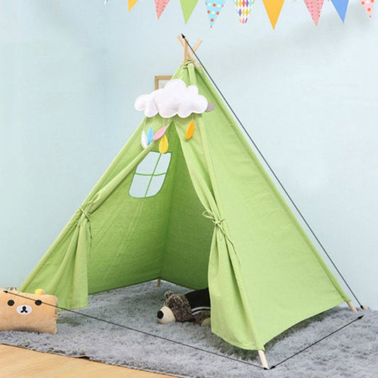Skorter | Children's Room Princess Tent Indoor Play House Folding Tent Toy, Size:1.35m(Green)