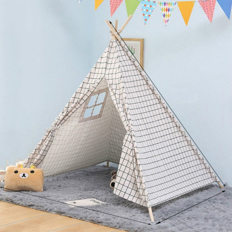 Skorter | Children's Room Princess Tent Indoor Play House Folding Tent Toy, Size:1.35m(Checkered)