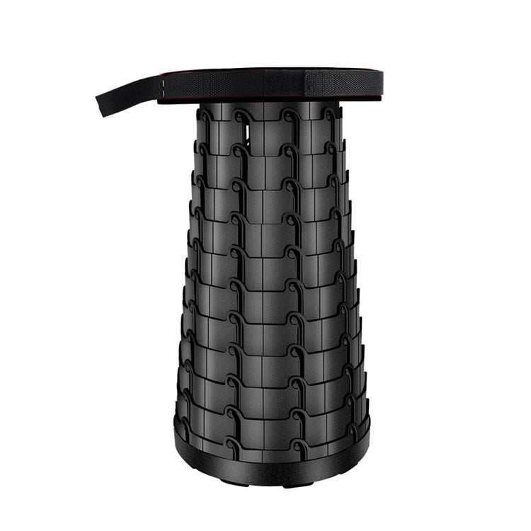 Skorter | Outdoor Portable Folding Telescopic Plastic Stool Camping Fishing Garden Stool(Black)