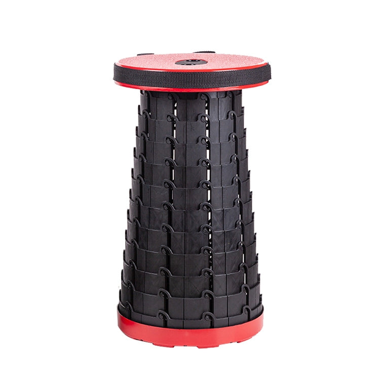 Skorter | Outdoor Portable Folding Telescopic Plastic Stool Camping Fishing Garden Stool(Red)