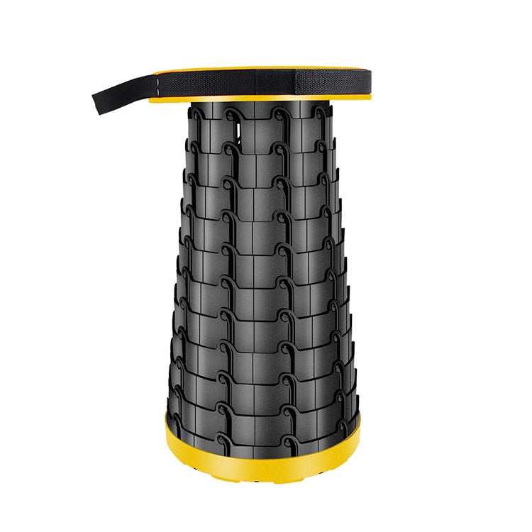 Skorter | Outdoor Portable Folding Telescopic Plastic Stool Camping Fishing Garden Stool(Yellow)