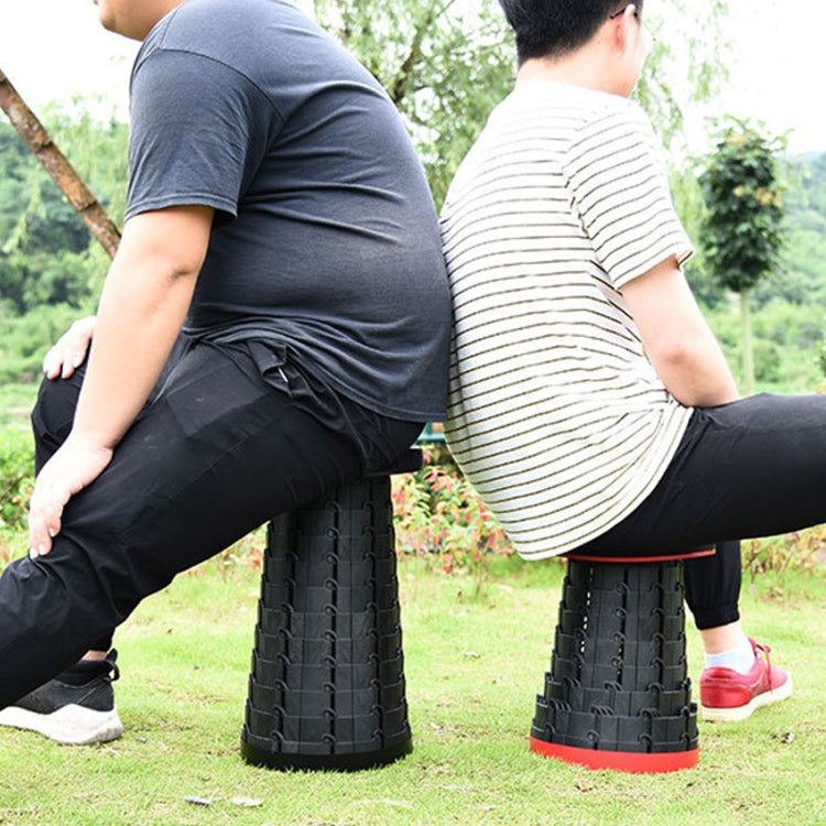Skorter | Outdoor Portable Folding Telescopic Plastic Stool Camping Fishing Garden Stool(Purple)
