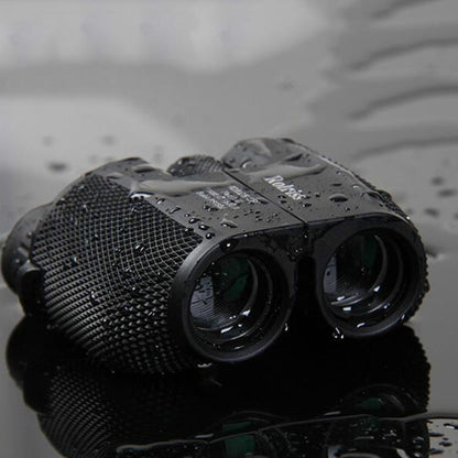 Skorter | ROLISS 10X25 Outdoor Sports Portable Waterproof Pocket Binocular High Power Telescope(Black)