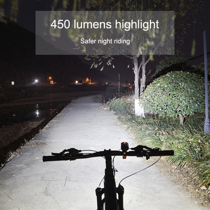 Skorter | WHEEL UP USB Rechargeable LED Bicycle Headlights Mountain Bike Front Lights, Style:450 lumens