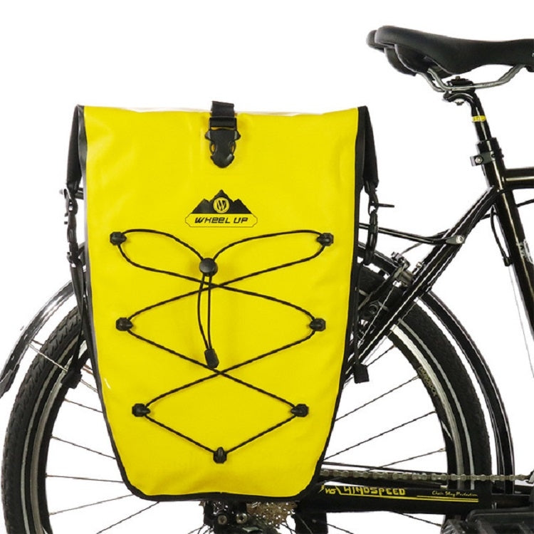 Skorter | WHEEL UP 25L WHFS001 Waterproof Bicycle Backpack Shelf Bag Unilateral Frame Bag Long-distance Trip Bicycle Bag 25L(Yellow)